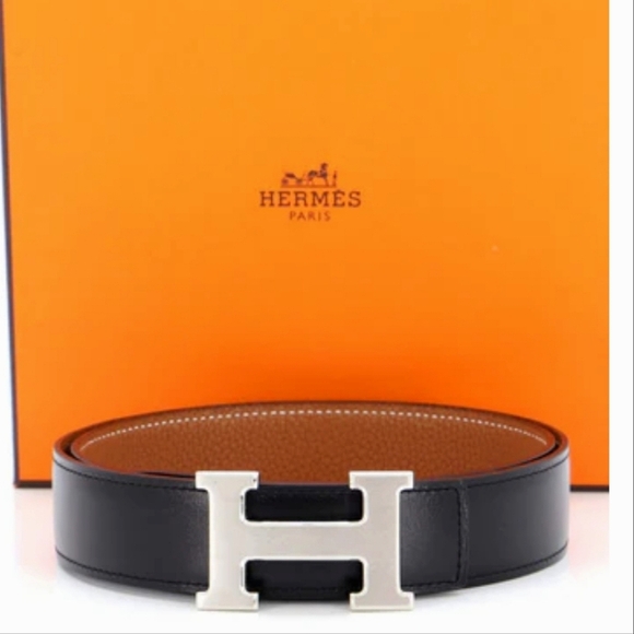 Hermes Constance Reversible Authentic Leather Belt Size 90cm (Fit XS-L, 8 Holes) - Picture 1 of 4